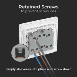 British General Evolve 20A 16AX 3-Gang 2-Way Light Switch  Pearlescent White with White Inserts