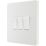 British General Evolve 20A 16AX 3-Gang 2-Way Light Switch  Pearlescent White with White Inserts