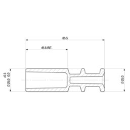 JG Speedfit UG802E MDPE Plug 25mm