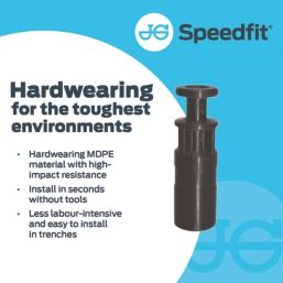 JG Speedfit UG802E MDPE Plug 25mm