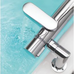 Aqualisa Midas 220 BSM Deck-Fed Exposed Chrome Thermostatic Bath Shower Mixer