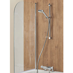 Aqualisa Midas 220 BSM Deck-Fed Exposed Chrome Thermostatic Bath Shower Mixer
