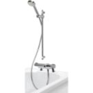 Aqualisa Midas 220 BSM Deck-Fed Exposed Chrome Thermostatic Bath Shower Mixer