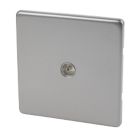 Varilight  1-Gang Coaxial TV Socket Slate Grey