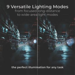 Luceco  Rechargeable LED Inspection Light Black/Green 600lm