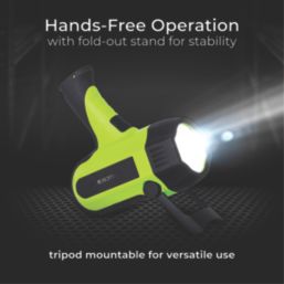 Luceco  Rechargeable LED Inspection Light Black/Green 600lm