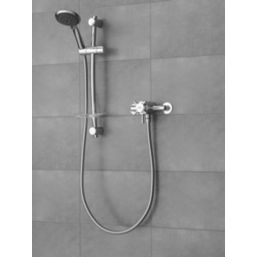 Triton Vitino Mini Rear-Fed Concealed/Exposed Chrome Thermostatic Mixer Shower