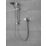 Triton Vitino Mini Rear-Fed Concealed/Exposed Chrome Thermostatic Mixer Shower