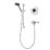 Triton Vitino Mini Rear-Fed Concealed/Exposed Chrome Thermostatic Mixer Shower
