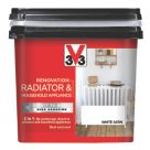 V33 750ml White Satin Heat Resistant Radiator & Appliance Paint