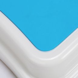 Croydex White/Blue Bath Step