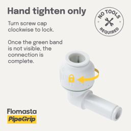 Flomasta  Plastic Push-Fit Equal 90° Stem Elbow 10mm