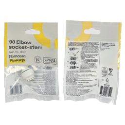Flomasta  Plastic Push-Fit Equal 90° Stem Elbow 10mm