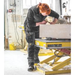 DEWALT Roseville Womens Work Trousers Grey/Black Size 8 29" L