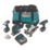 Makita DLX4137TX1 18V 3 x 5.0Ah Li-Ion LXT  Cordless 4-Piece Kit