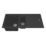 Carysil TD150-MB 1.5 Bowl Granite Composite Kitchen Sink Midnight Black Reversible 1000mm x 500mm