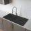 Carysil TD150-MB 1.5 Bowl Granite Composite Kitchen Sink Midnight Black Reversible 1000mm x 500mm