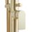 Highlife Bathrooms Rona Brushed Brass 862mm Floor Mounted Single Control Manual Shower Mixer Tap