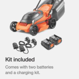 Flymo EasiStore 380R 36V 2 x 2.0Ah Li-Ion Power for All Brushless Cordless 38cm Lawn Mower