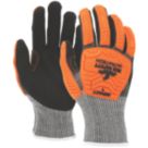 MCR Safety IP1052NS Impact & Cut Protection Gloves Black/Orange Large