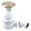 Flomasta  Shower Trap with Inner Basket Brushed Brass 90mm