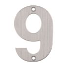 Eclipse Door Numeral 9 Satin Stainless Steel 102mm