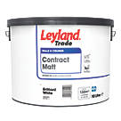 Leyland Trade Contract Matt Brilliant White Emulsion Paint 10Ltr