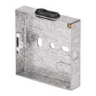 Tower  1-Gang Galvanised Steel  Knockout Back Box 16mm