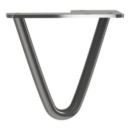Rothley 2-Pin Hairpin Furniture Leg Gun Metal 100mm