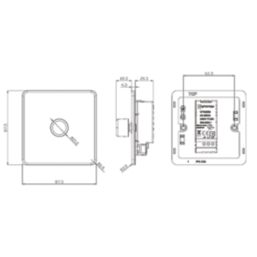 Knightsbridge  1-Gang 2-Way LED Intelligent Dimmer Switch  Matt Black