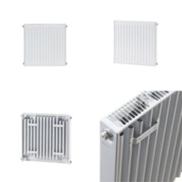 Flomasta 500mm x 500mm 1386BTU White Type 11 Convector Radiator