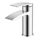 Wye Chrome 150mm Cloakroom Lever Mono Basin Mixer Tap  With Clicker Waste