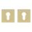 Cooke & Lewis Lormel Euro Escutcheon (Pair) Satin Brass 52mm