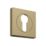 Cooke & Lewis Lormel Euro Escutcheon (Pair) Satin Brass 52mm