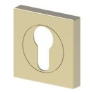 Cooke & Lewis Lormel Euro Escutcheon (Pair) Satin Brass 52mm