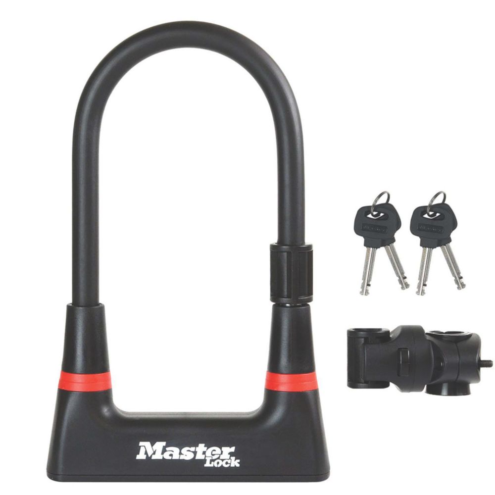 Master Lock Hardened Steel D-Lock 104mm x 210mm - Screwfix