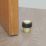 Eclipse Round Linear Floor Door Stop 30 x 40mm Satin Brass