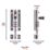 Squire Die-Cast Steel 3-Dial Combination Bolt 92mm Chrome