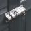 Squire Die-Cast Steel 3-Dial Combination Bolt 92mm Chrome