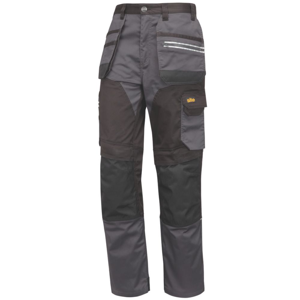 Mens multi shop pocket work trousers