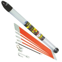 C.K Mighty Rod 6mm Flexible Cable Rod Set 3.3m 14 Pieces