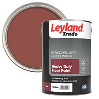 Leyland Trade Heavy Duty Floor Paint Tile Red 5Ltr