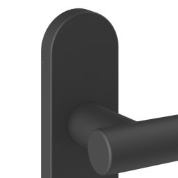 Cooke & Lewis Damgan Lever on Backplate Door Handles Pair Matt Black