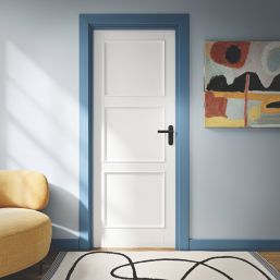 Cooke & Lewis Damgan Lever on Backplate Door Handles Pair Matt Black