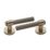 Designer Levers Kensington Knurled Lever on Rose Door Handle Pair Antique Brass