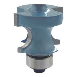 Erbauer  1/4" 0° Round Nose Shaped Router Cutter 25.4mm x 17.5mm