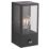 LAP Breton Outdoor Rectangular Wall Lantern With PIR Sensor Matt Black