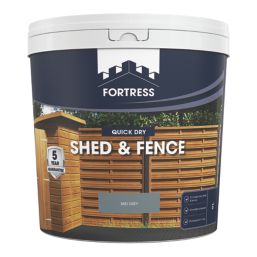 Fortress  9Ltr Slate Grey Shed & Fence Stain