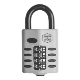 Smith & Locke  Water-Resistant  Combination  Padlock Silver 22.6mm