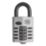 Smith & Locke  Water-Resistant  Combination  Padlock Silver 22.6mm